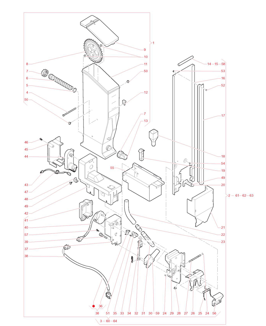 Dozownik cukru i mieszadełek