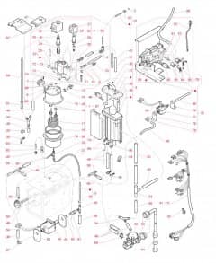 System hydrauliczny zbiornika na 300 ml (zaopatrzenie w wodę)
