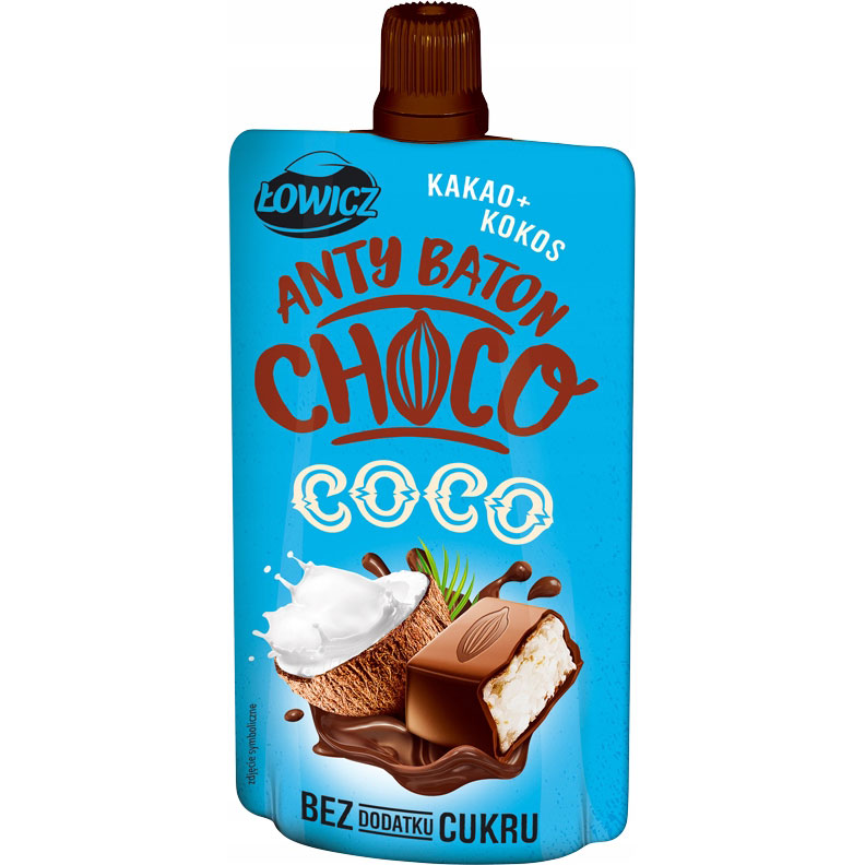 ŁOWICZ ANTYBATON COCO MUS CZEKOLADOWY 12X100G