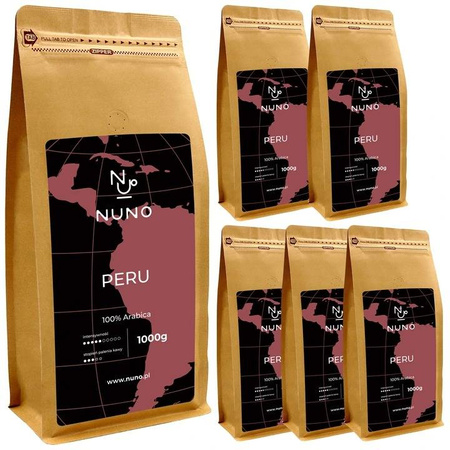 KAWA ZIARNISTA NUNO PERU 100% ARABIKA 6 KG