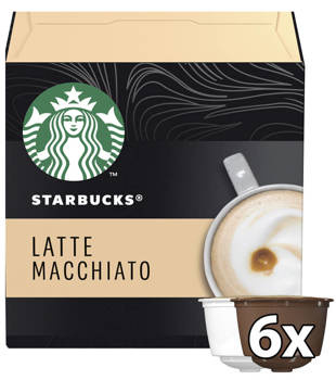 Nescafé Dolce Gusto Starbucks Latte Macchiato Kawa w kapsułkach 129 g (6 x 16 g 6 x 5,5 g)