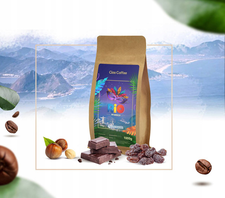 KAWA ZIARNISTA Kawa Ciao Coffee RIO Świeżo Palona 1000 g