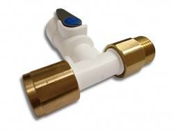 ZAWÓR KĄTOWY ODCINAJĄCY Z ZAWOREM ZWROTNYM ASV9 JOHN GUEST