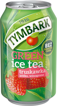 GREEN ICE TEA TYMBARK TRUSKAWKA PUSZKA 330ML X 12SZT.