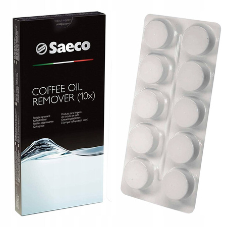 Zestaw do ekspresu Saeco (odkamieniacz 1L, tabletki 10 szt., filtr, smar 5g)