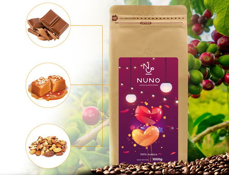 Kawa ZIARNISTA 1kg NA WALENTYNKI ŚWIEŻA 72h OD WYPALENIA