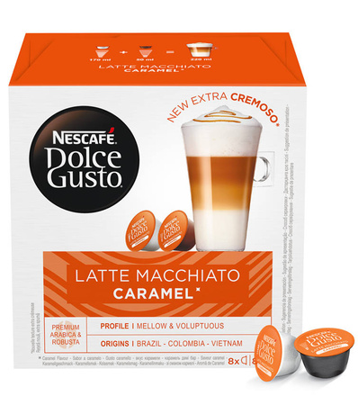 NESCAFE DOLCE GUSTO Latte Macchiato Caramel Kawa w kapsułkach 16 szt.