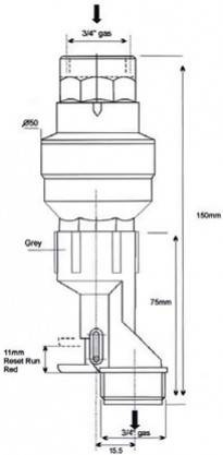 ZAWÓR ELTEK WATER BLOCK + URZĄDZENIE RESETUJĄCE (KOMPLET)