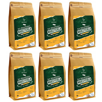 ZESTAW PREZENTOWY NUNO DLA NAUCZYCIELA BRASIL 6x200G 100% ARABIKA