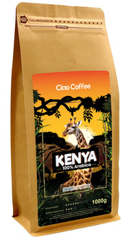 KAWA ZIARNISTA CIAO COFFEE KENYA 100% ARABIKA 1000G