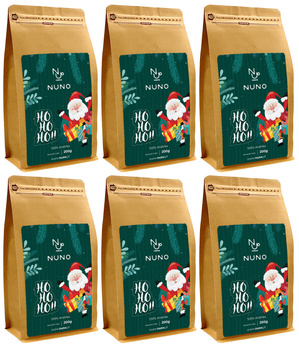 ZESTAW PREZENTOWY MIKOŁAJA NA ŚWIĘTA BRASIL 6X200G 100% ARABIKA