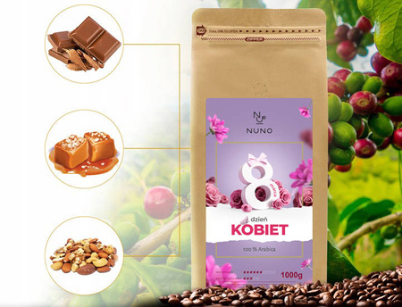 ŚWIEŻO PALONA KAWA NUNO PREZENT NA DZIEŃ KOBIET 72 H