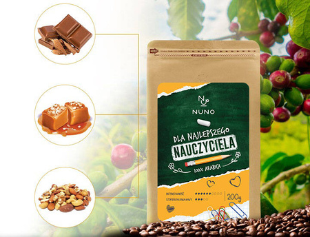 KAWA ZIARNISTA DLA NAUCZYCIELA NUNO BRASIL 100% ARABIKA 200G