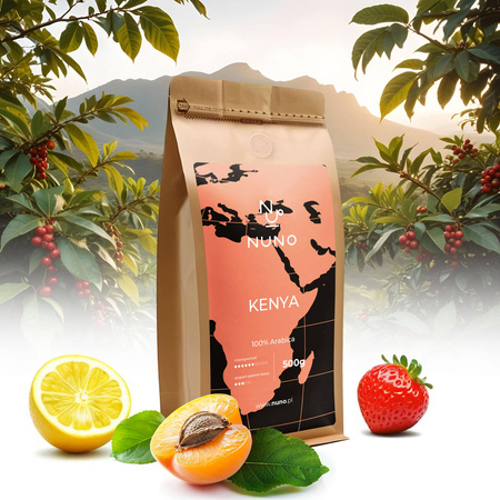 KAWA ZIARNISTA NUNO KENIA 500G ŚWIEŻA 72H OD WYPALENIA