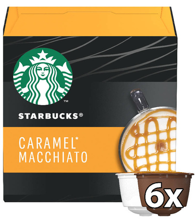 Nescafé Dolce Gusto Starbucks Macchiato Caramel Kawa w kapsułkach 127,8 g (6 x 15,8 g i 6 x 5,5 g)