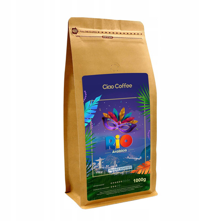KAWA ZIARNISTA Kawa Ciao Coffee RIO Świeżo Palona 1000 g