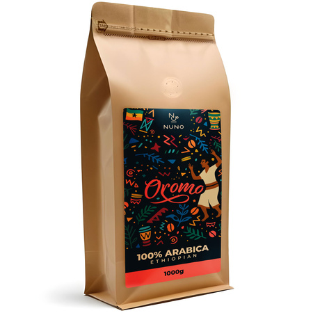 Kawa ziarnista 100% Arabica Nuno Oromo Ethiopia 1kg, Świeżo palona