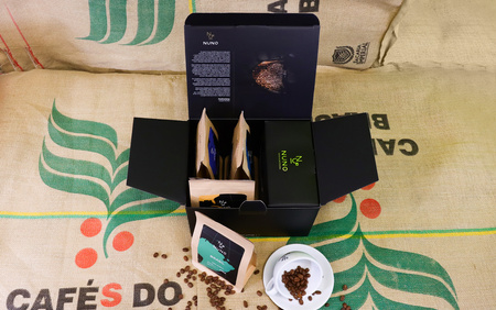 ZESTAW PREZENTOWY NUNO 4X KAWA ZIARNISTA FILIŻANKA 80 ML