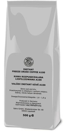 KAWA ROZPUSZCZALNA CAFFEE SATRO A100 500G