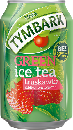 GREEN ICE TEA TYMBARK TRUSKAWKA PUSZKA 330ML X 12SZT.