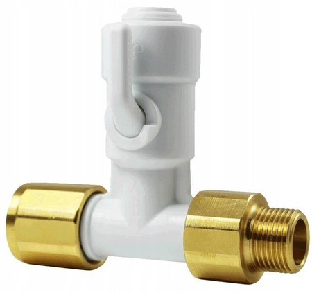 ZAWÓR KĄTOWY ODCINAJĄCY Z ZAWOREM ZWROTNYM ASV10 JOHN GUEST