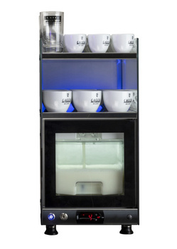 GAGGIA LA RADIOSA - LODÓWKA ZE SZKLANYM FRONTEM + PODGRZEWACZ DO FILIŻANEK