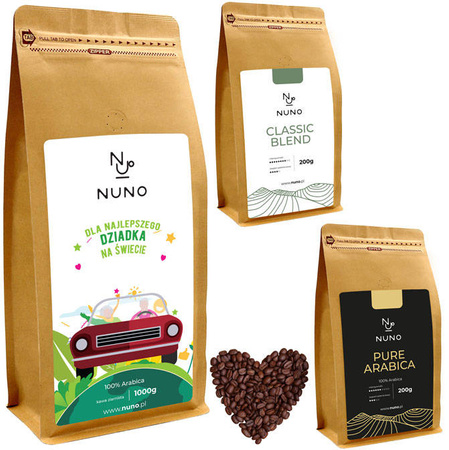 ŚWIEŻO PALONA KAWA NUNO PREZENT DLA DZIADKA KRAFT 72H