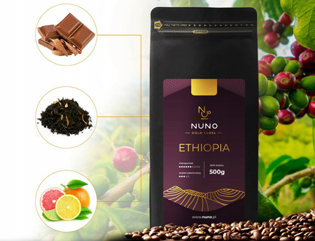 KAWA ZIARNISTA NUNO ETHIOPIA GOLD LABEL 500G