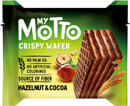 Wafelek Orzechowo-Kakaowy My Motto 30g (opakowanie 20 sztuk)