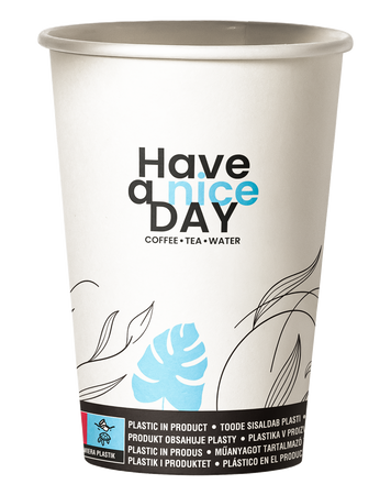 HAVE A NICE DAY 150ML KUBEK, KUBKI PAPIEROWE JEDNORAZOWE 150 ML - PALETA. (54000 szt.)