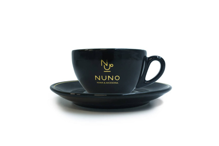 FILIŻANKI DO KAWY 200 ML NUNO CZARNA CAPPUCINO