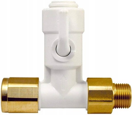 ZAWÓR KĄTOWY ODCINAJĄCY Z ZAWOREM ZWROTNYM ASV10 JOHN GUEST