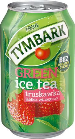 GREEN ICE TEA TYMBARK TRUSKAWKA PUSZKA 330ML X 12SZT.