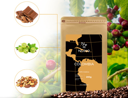 ZESTAW DEGUSTACYJNY KAW ŚWIEŻO PALONYCH 100% ARABIKA NUNO 6X200G