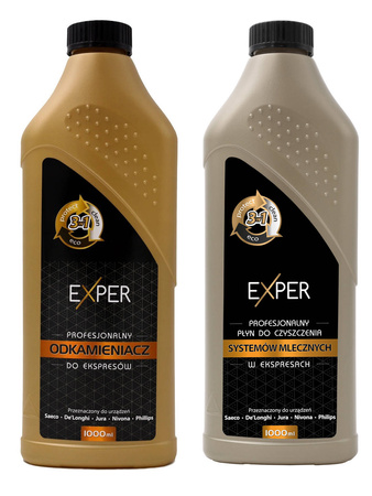 ZESTAW ODKAMIENIACZ I PŁYN DO SYSTEMÓW MLECZNYCH