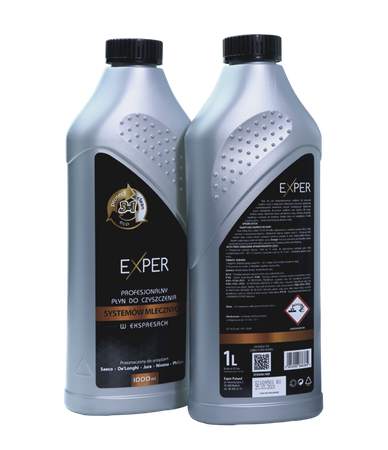 1 L PROFESJONALNY PŁYN DO CZYSZCZENIA SYSTEMÓW MLECZNYCH EXPER