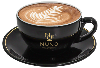 FILIŻANKI DO KAWY 200 ML NUNO CZARNA CAPPUCINO