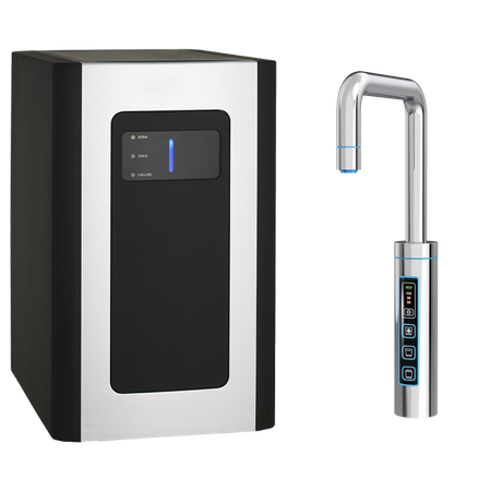 DYSTRYBUTOR GORĄCEJ ZIMNEJ WODY M102U CZARNY - PODBLATOWY