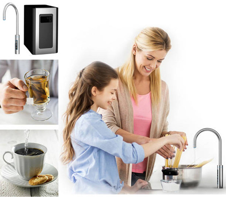 Podblatowy dystrybutor wody z wylewką