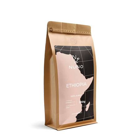 KAWA ZIARNISTA NUNO ETHIOPIA 100% ARABICA 500G
