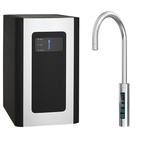 DYSTRYBUTOR GORĄCEJ ZIMNEJ WODY M102U CZARNY - PODBLATOWY