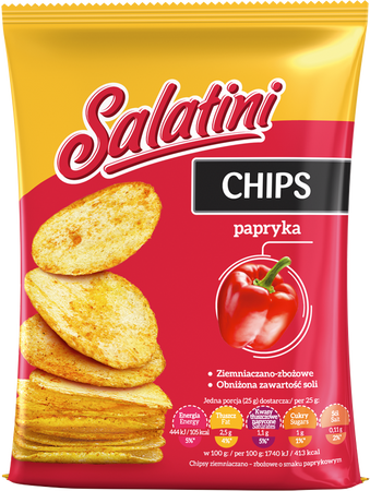 SALATINI CHIPS PAPRYKA 25G X 16SZT.
