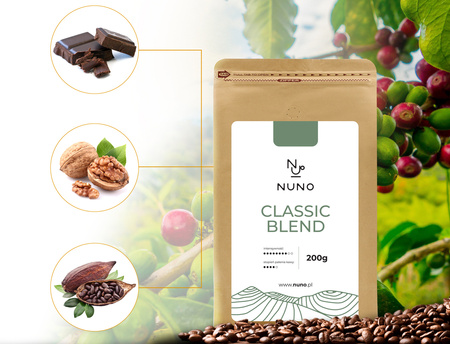 ZESTAW DEGUSTACYJNY KAW ŚWIEŻO PALONYCH NUNO 6X200G ARABICA/ROBUSTA