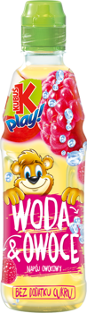 KUBUŚ PLAY WODA & OWOCE JABŁKO - MALINA 400ML X 12SZT.