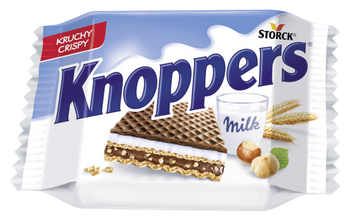 Knoppers Wafelek Mleczno-Orzechowy 25 g – Zestaw 24 szt.