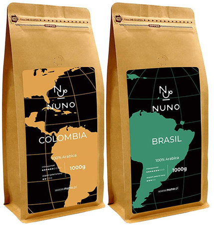 KAWA ZIARNISTA NUNO COLOMBIA BRASIL 2000 G