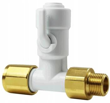 ZAWÓR KĄTOWY ODCINAJĄCY Z ZAWOREM ZWROTNYM ASV10 JOHN GUEST