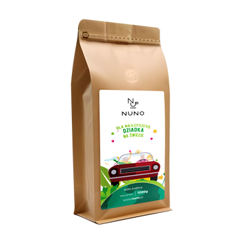 KAWA ZIARNISTA 1kg 100% Arabica ŚWIEŻO PALONA Prezent Na Dzień Dziadka NUNO